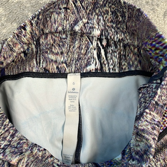 Lululemon Wunder Under Hi Rise Tight Leggings 28” Polychromatic 50g Multi Black - Picture 11 of 13